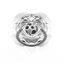 Messi Infinity tattoo design idea