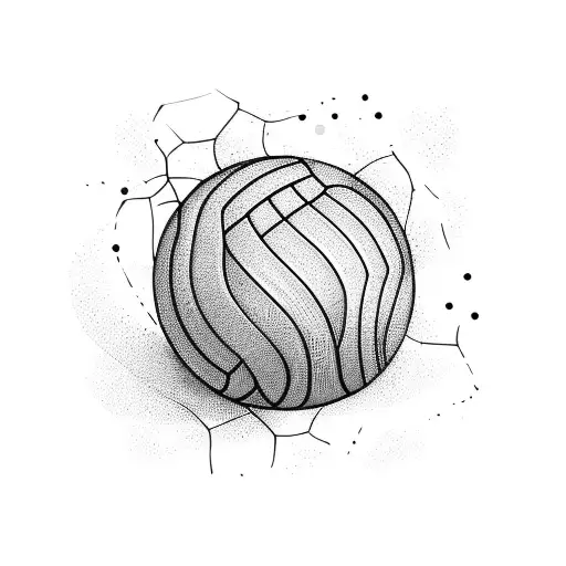 volleyball  tattoo design idea