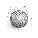 volleyball  tattoo design idea