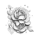 lavender illustration tattoo design idea