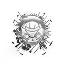 luffy tattoo design idea