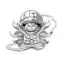 luffy tattoo design idea