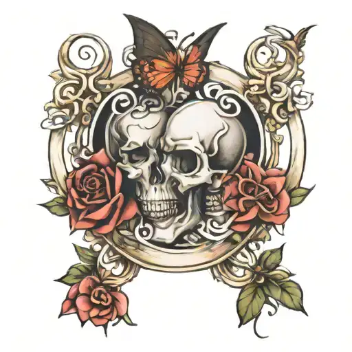 eternal love, tattoo design idea