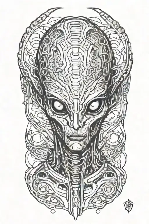 alien tattoo design idea