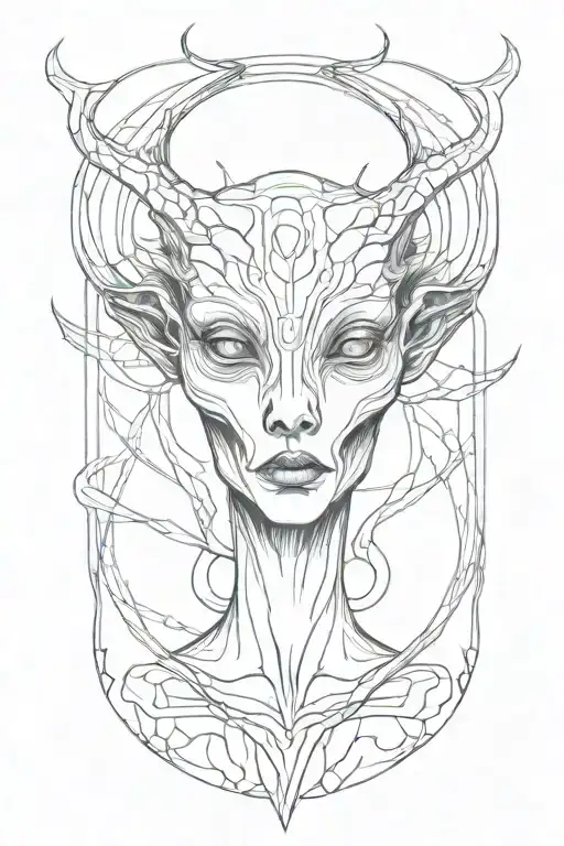 alien tattoo design idea