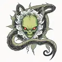 alien sake tattoo design idea