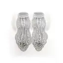 translucent lace socks tattoo design idea