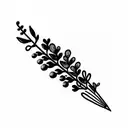 Lavender and Grape tattoo design idea