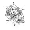 Lavender and Grape tattoo design idea
