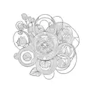 Lavender and Grape tattoo design idea