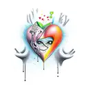 Crying Heart tattoo design idea