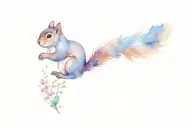 squirrel tattoo design idea