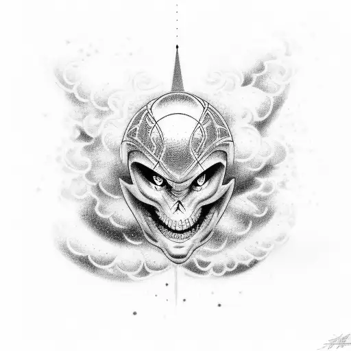 chosen basketball tattoo with clouds fading in the background tattoo design idea