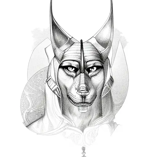 anubis tattoo design idea