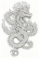 Quetzalcoatl tattoo design idea