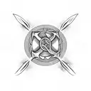 Trident tattoo design idea