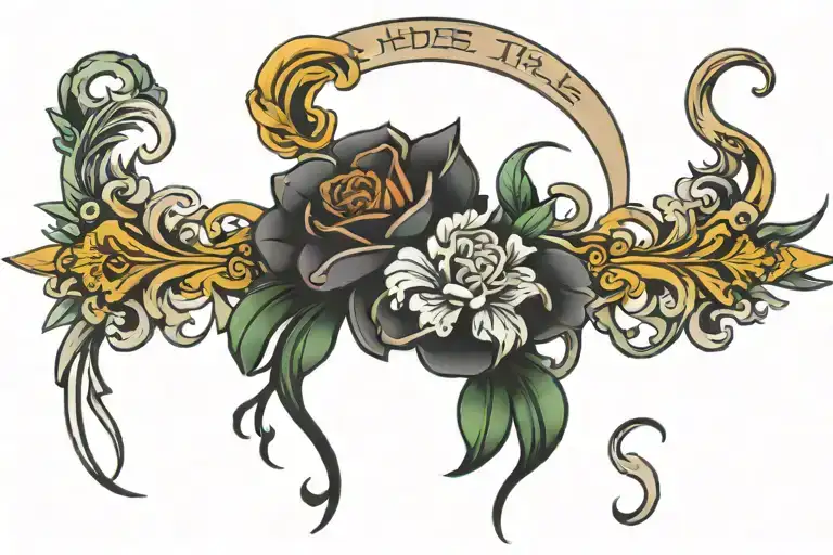 hustle tattoo design idea
