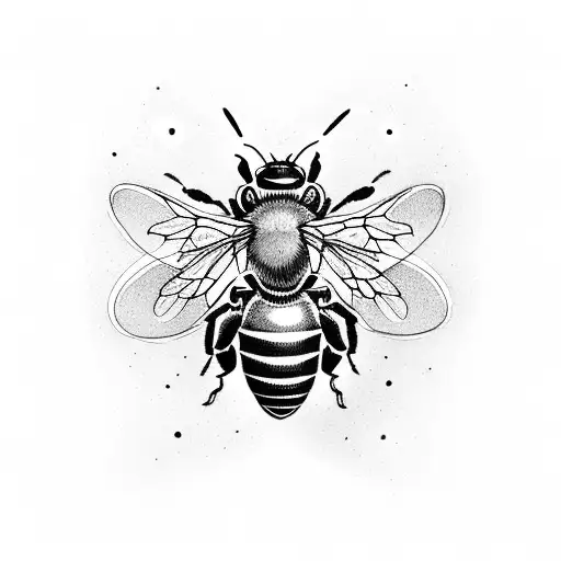 bee squid and weazel  tattoo design idea