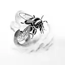 bee squid and weazel  tattoo design idea