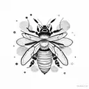 bee squid and weazel  tattoo design idea