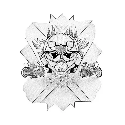 Harley Davidson  tattoo design idea