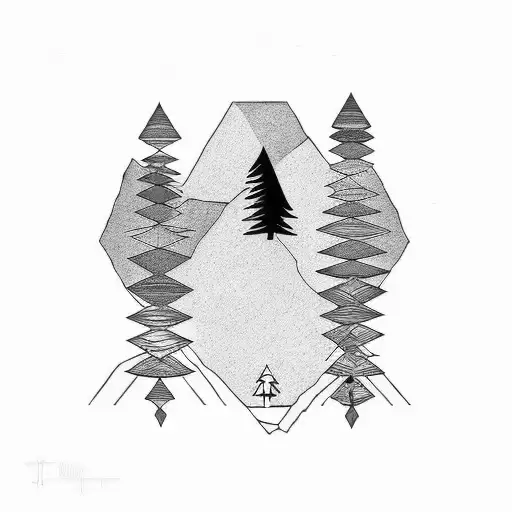 Yosemite inspired  tattoo design idea