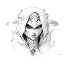 Drow ranger tattoo design idea