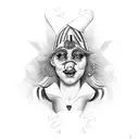 circus freak show party tattoo design idea