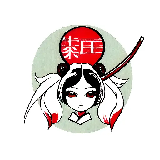 Geisha tattoo design idea
