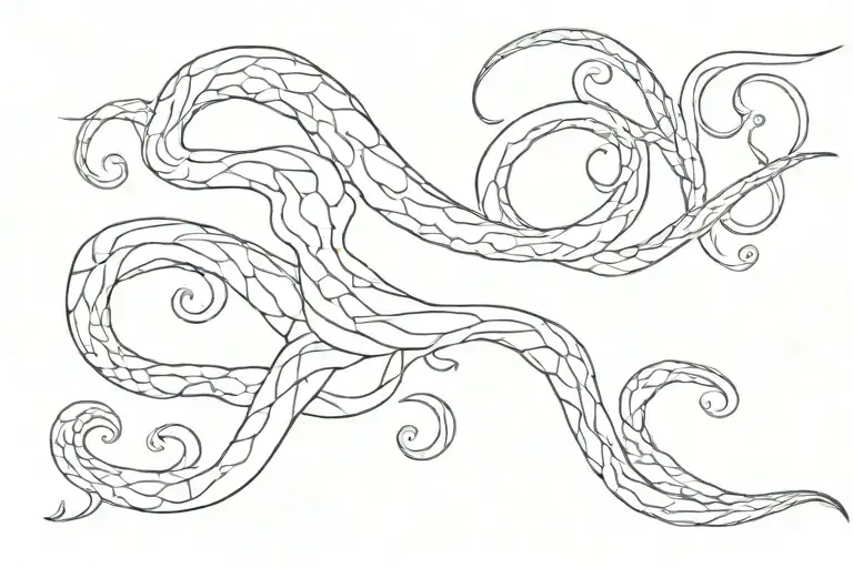 outstretched kraken length sleeve tattoo design idea
