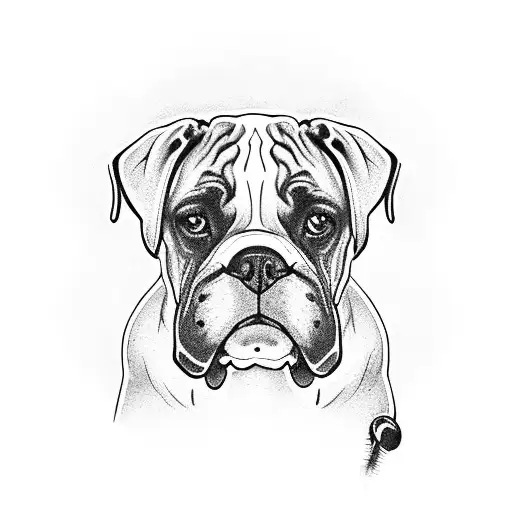 A boxer wearing a stethoscope tattoo design idea
