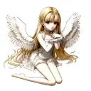alas con aro de angel tattoo design idea