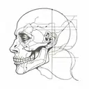 half face half skull tattoo design idea