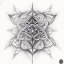 Metatron cube tattoo design idea
