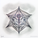 Metatron cube tattoo design idea