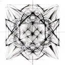 Metatron cube tattoo design idea