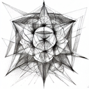 Metatron cube tattoo design idea