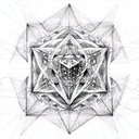 Metatron cube tattoo design idea