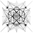 Metatron cube tattoo design idea