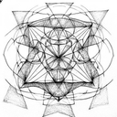 Metatron cube tattoo design idea