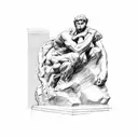 The Thinker by Auguste Rodin tattoo design idea