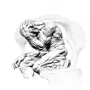 The Thinker by Auguste Rodin tattoo design idea