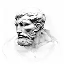 The Thinker by Auguste Rodin tattoo design idea