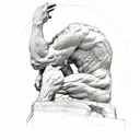 The Thinker by Auguste Rodin tattoo design idea