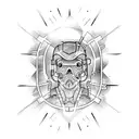 electric worker tattoo design idea