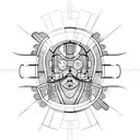 electric worker tattoo design idea