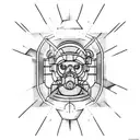 electric worker tattoo design idea