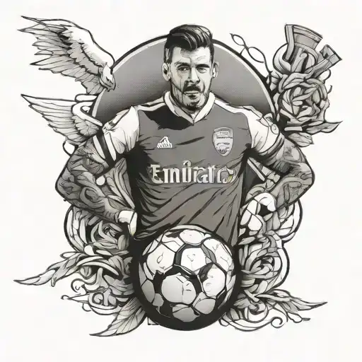 arsenal football club tattoo design idea