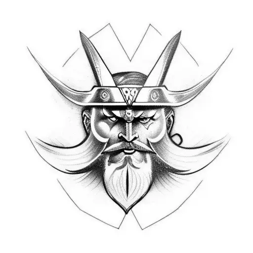 Odin tattoo design idea