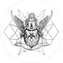Odin tattoo design idea